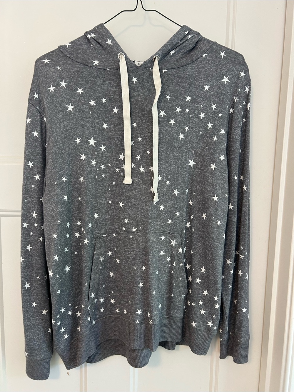 Jcrew Gray Star-Print Hoodie - Size S